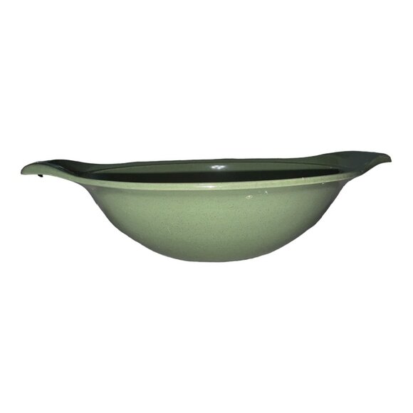 Russell Wright Green 9.25" Vintage Serving Bowl Large Mid-Century Modern Ceramic - Picture 4 of 7
